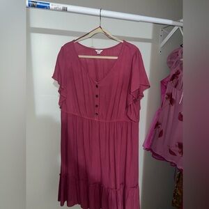 Sonoma Burgundy Dress